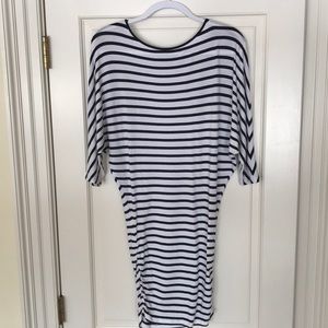 Alice & Olivia Navy & White Striped dress Size S/P